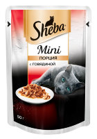 Sheba влажный корм для кошек в мини-порциях с говядиной