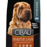 Farmina Cibau Sensitive Lamb Medium/Maxi для взрослых собак с чувствительным пищеварением и аллергией