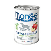 Monge Dog Monoproteico Fruits консервы для собак паштет из кролика с рисом и яблоками