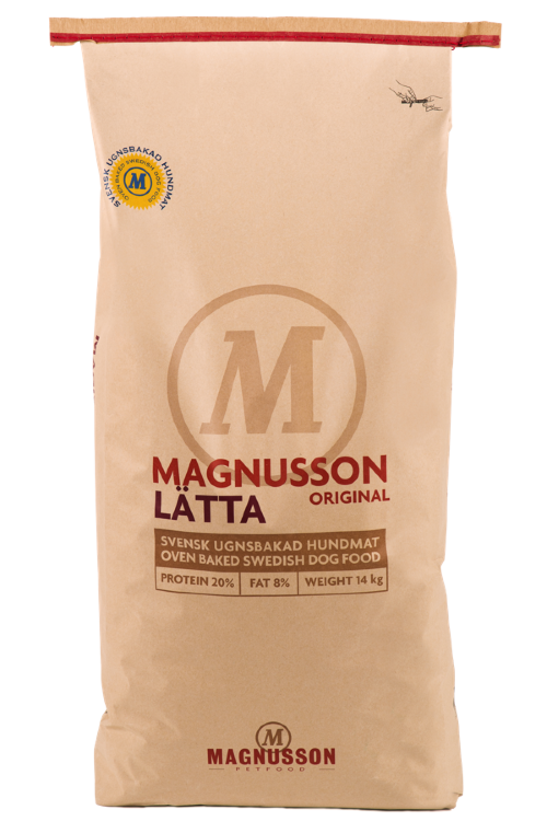 Magnusson Latta Original сухой запечённый корм с сушеным мясом и пивными дрожжами для взрослых собак, склонных к избыточному весу