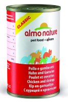 Almo Nature Classic Adult Cat Chicken&Shrimps консервированный корм с курицей и креветками в бульоне для взрослых кошек