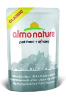 Almo Nature Classic Nature Adult Cat Chicken & White Bait паучи для взрослых кошек с курицей и сардинками в бульоне