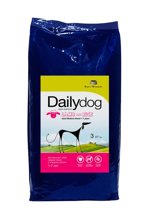Dailydog Adult Small Breed с ягненком и рисом